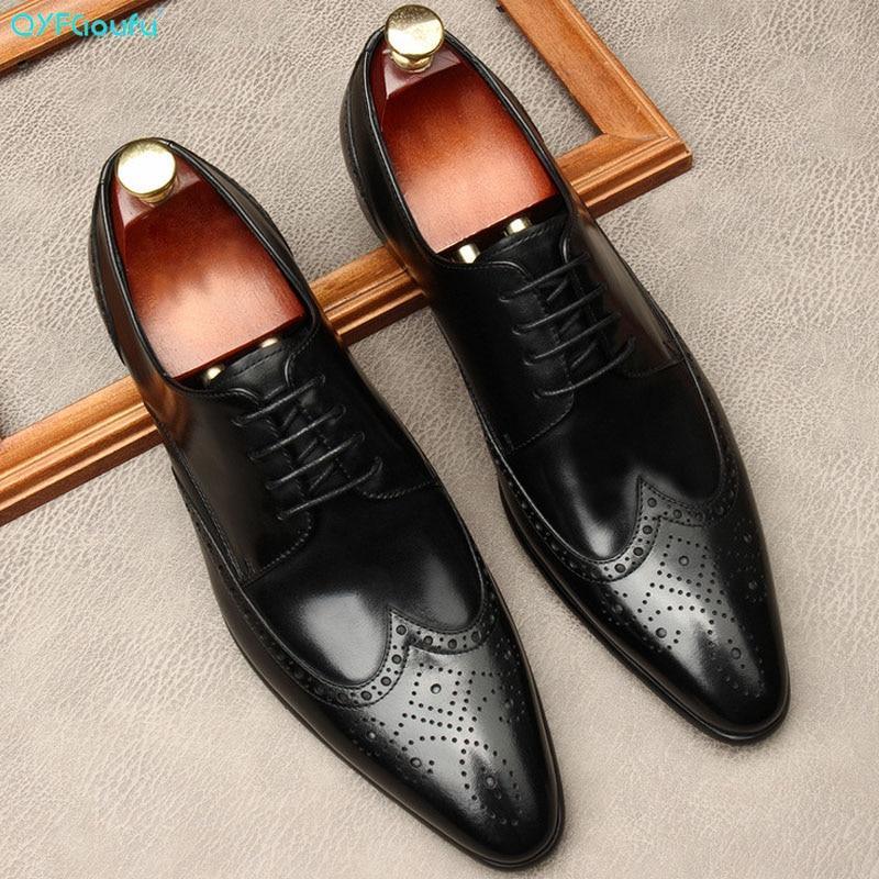 Men Dress Shoes - Edgardo Oxford Leather Shoes - LeStyleParfait Kenya