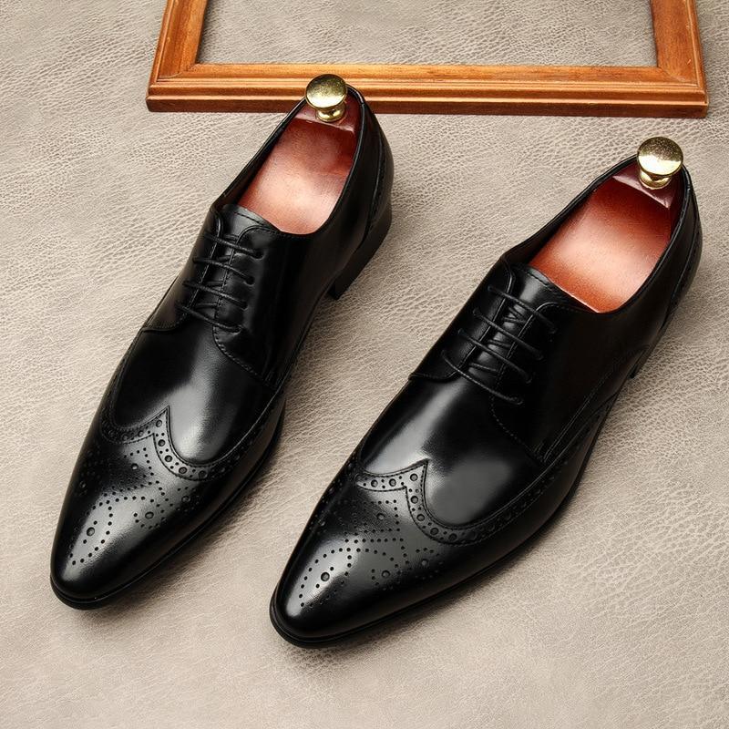 Men Dress Shoes - Edgardo Oxford Leather Shoes - LeStyleParfait Kenya