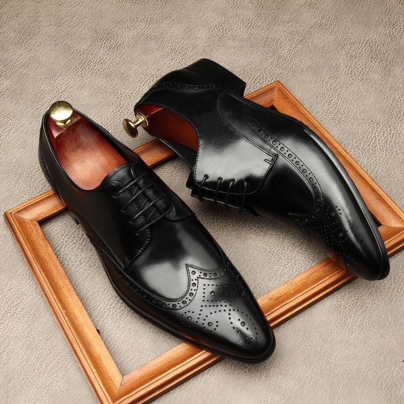 Men Dress Shoes - Edgardo Oxford Leather Shoes - LeStyleParfait Kenya