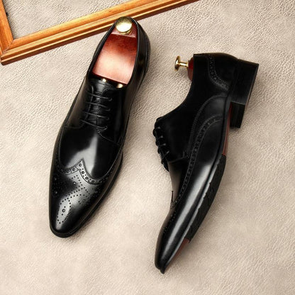 Men Dress Shoes - Edgardo Oxford Leather Shoes - LeStyleParfait Kenya