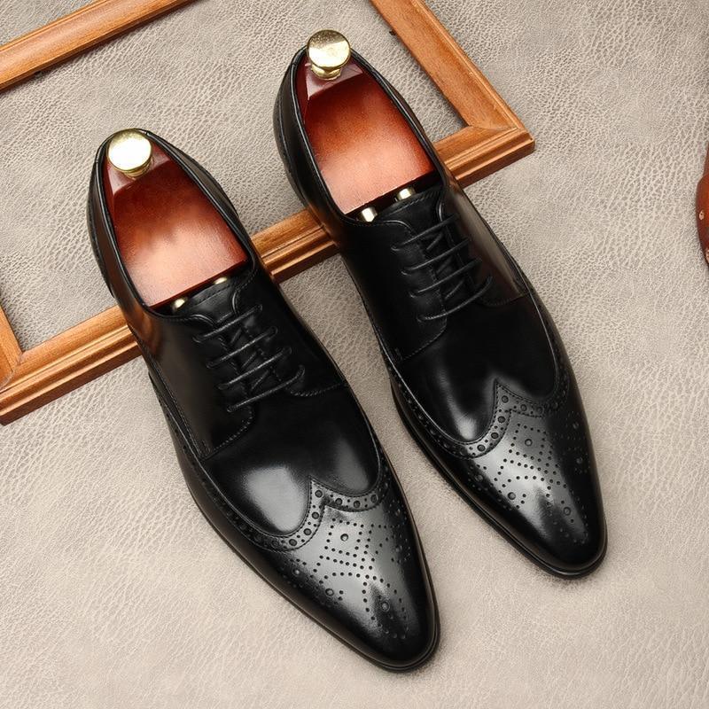 Men Dress Shoes - Edgardo Oxford Leather Shoes - LeStyleParfait Kenya