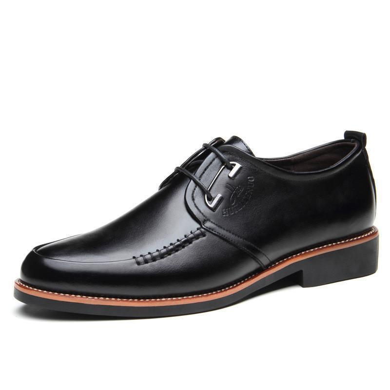 Buy Men Dress Shoes, Lace-Up Office Shoes, Black, Brown at ...