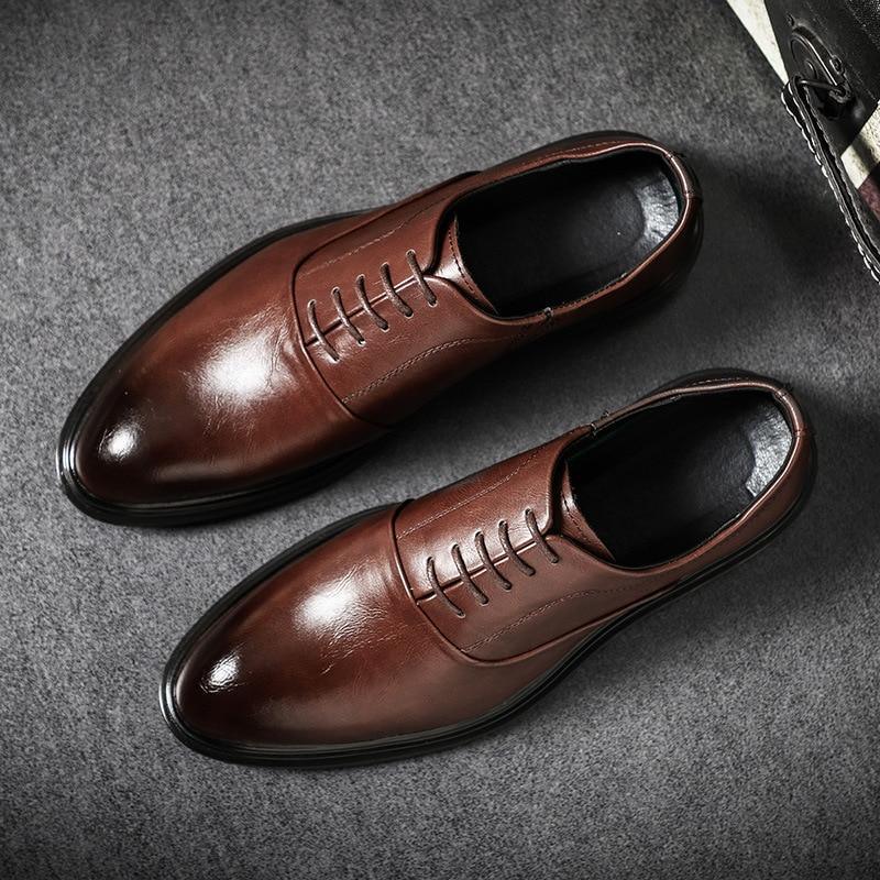 Men Dress Shoes - Ronald Leather Oxford Shoes - LeStyleParfait Kenya