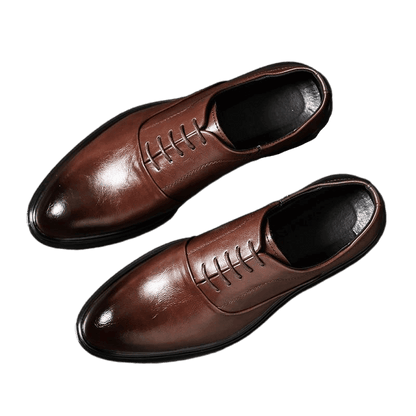 Men Dress Shoes - Ronald Leather Oxford Shoes - LeStyleParfait Kenya