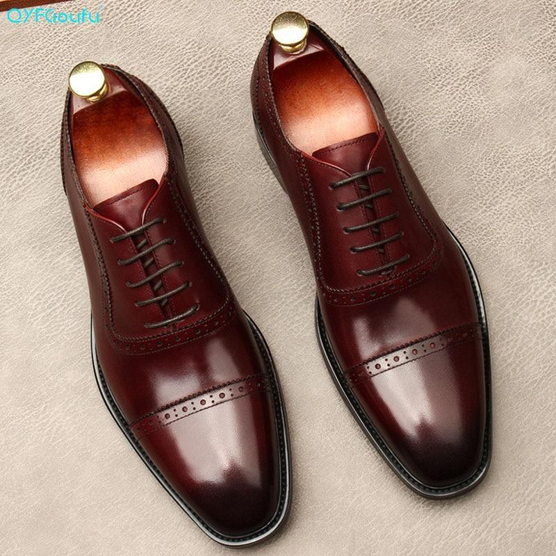 Men Dress Shoes - Russo Luxurious Oxford Shoes - LeStyleParfait Kenya