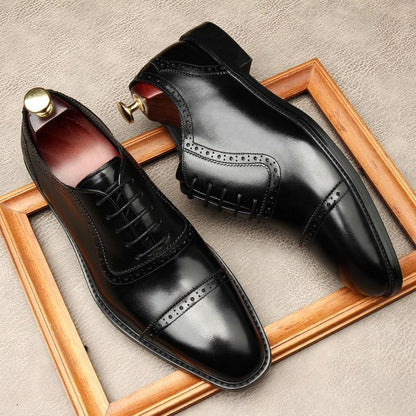 Men Dress Shoes - Russo Luxurious Oxford Shoes - LeStyleParfait Kenya