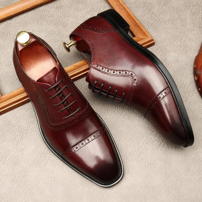 Men Dress Shoes - Russo Luxurious Oxford Shoes - LeStyleParfait Kenya