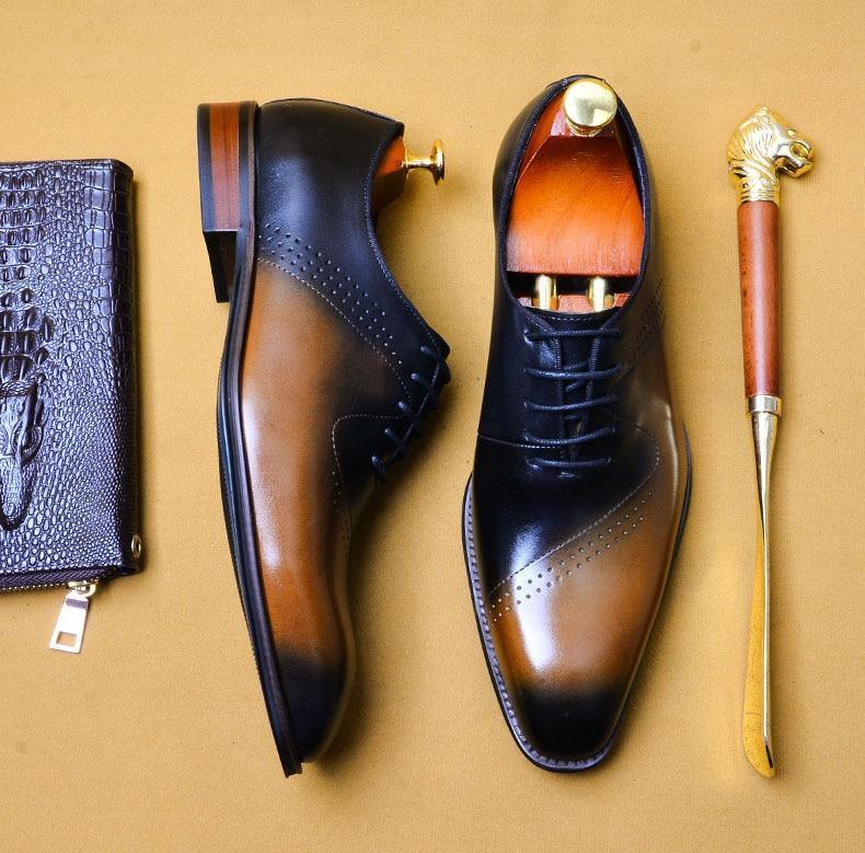 Men Dress Shoes - Salvatore Leather Oxford Shoes - LeStyleParfait Kenya