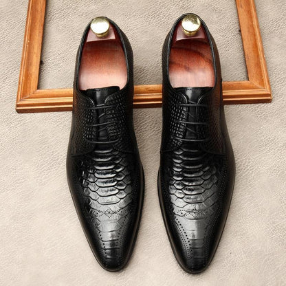 Men Dress Shoes - Silvio Serpentine Shoes - LeStyleParfait Kenya