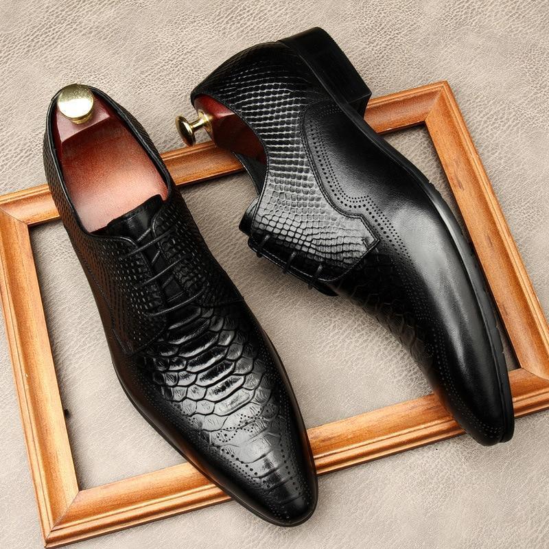 Men Dress Shoes - Silvio Serpentine Shoes - LeStyleParfait Kenya