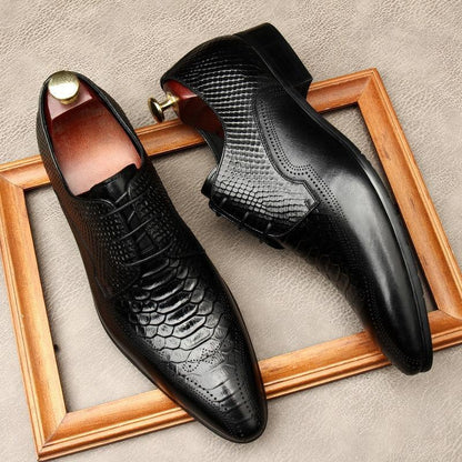 Men Dress Shoes - Silvio Serpentine Shoes - LeStyleParfait Kenya