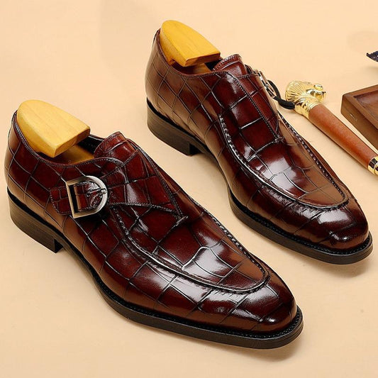 Men Dress Shoes - Teodoro Oxford Monk Strap Shoes - LeStyleParfait Kenya