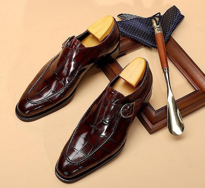 Men Dress Shoes - Teodoro Oxford Monk Strap Shoes - LeStyleParfait Kenya