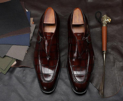 Men Dress Shoes - Teodoro Oxford Monk Strap Shoes - LeStyleParfait Kenya