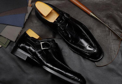 Men Dress Shoes - Teodoro Oxford Monk Strap Shoes - LeStyleParfait Kenya