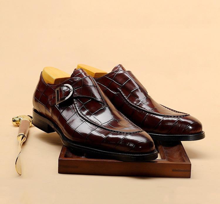 Men Dress Shoes - Teodoro Oxford Monk Strap Shoes - LeStyleParfait Kenya