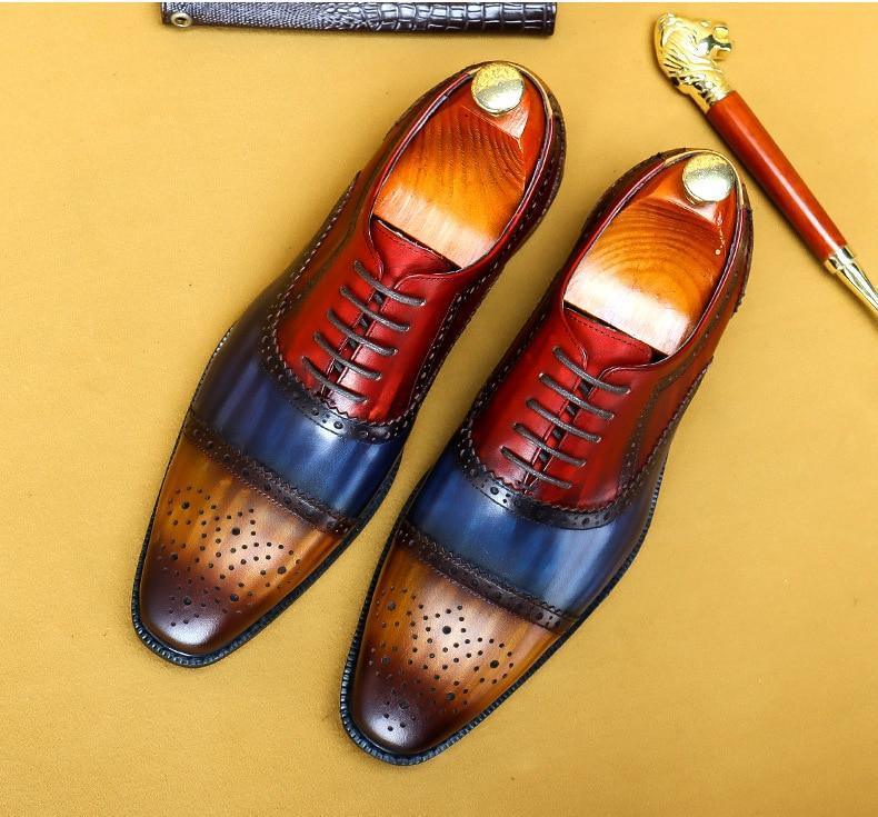 Men Dress Shoes - Timotio Leather Oxford Shoes - LeStyleParfait Kenya