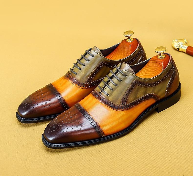 Men Dress Shoes - Timotio Leather Oxford Shoes - LeStyleParfait Kenya