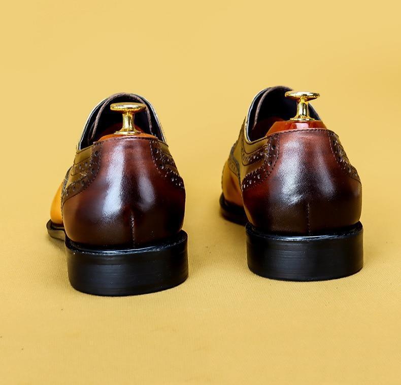 Men Dress Shoes - Timotio Leather Oxford Shoes - LeStyleParfait Kenya