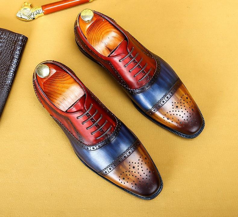 Men Dress Shoes - Timotio Leather Oxford Shoes - LeStyleParfait Kenya