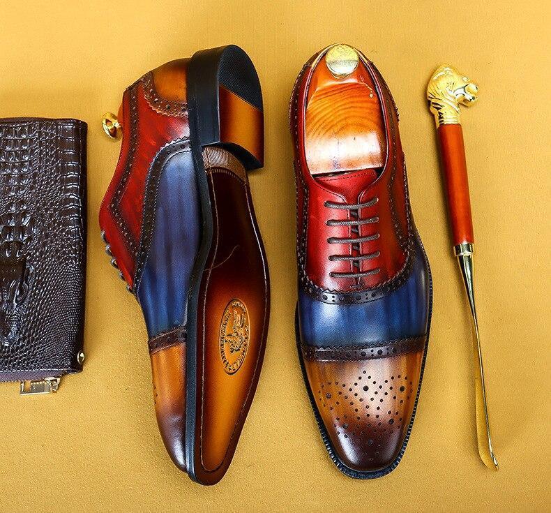 Men Dress Shoes - Timotio Leather Oxford Shoes - LeStyleParfait Kenya