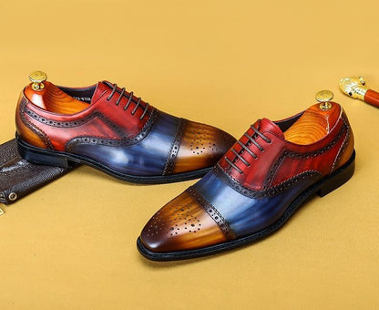 Men Dress Shoes - Timotio Leather Oxford Shoes - LeStyleParfait Kenya