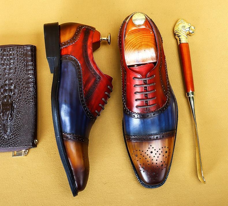 Men Dress Shoes - Timotio Leather Oxford Shoes - LeStyleParfait Kenya