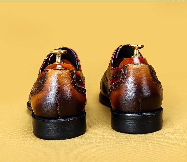 Men Dress Shoes - Timotio Leather Oxford Shoes - LeStyleParfait Kenya