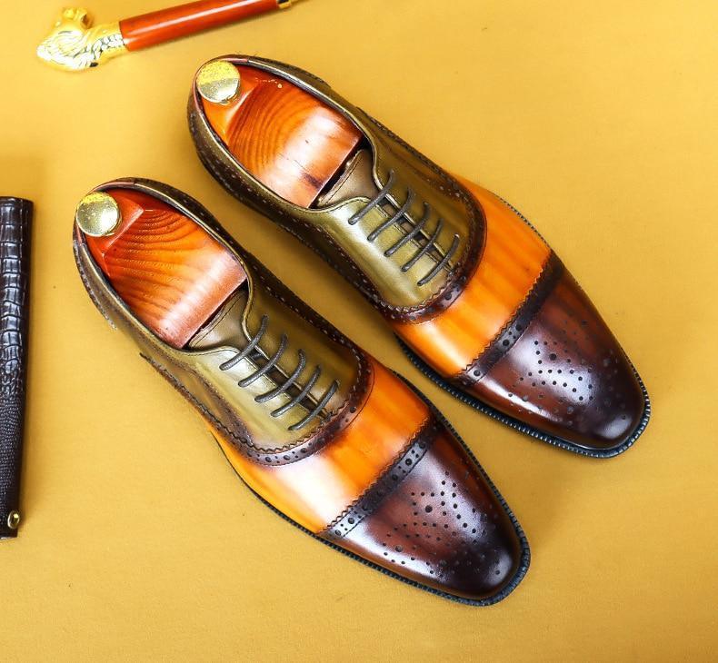 Men Dress Shoes - Timotio Leather Oxford Shoes - LeStyleParfait Kenya