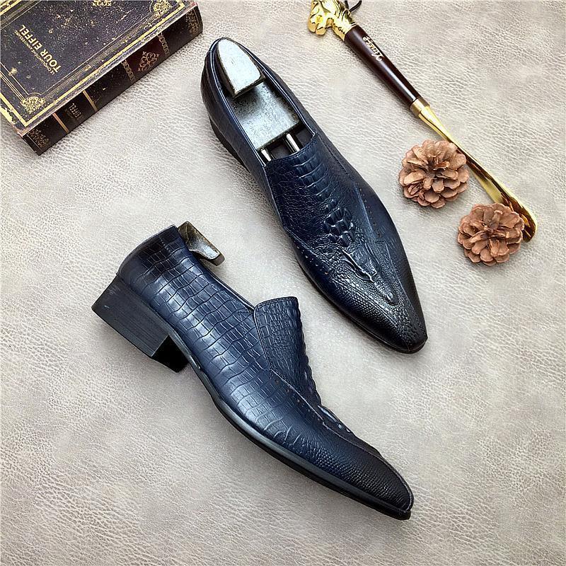 Men Dress Shoes - Ucello Pointed Toe Leather Shoes - LeStyleParfait Kenya