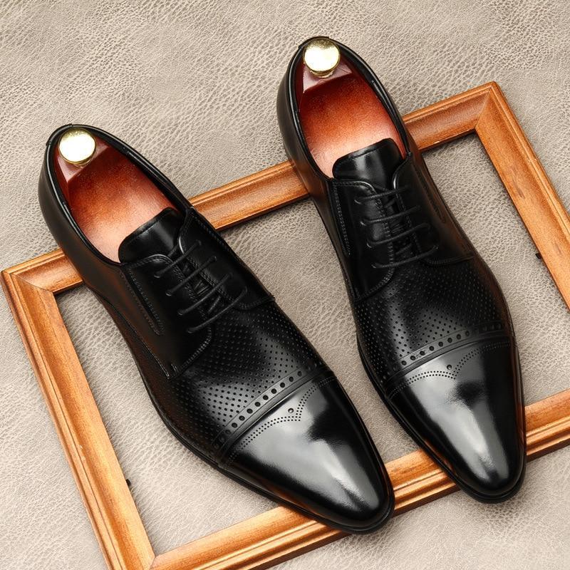 Men Dress Shoes - Ugo Leather Oxford Shoes - LeStyleParfait Kenya