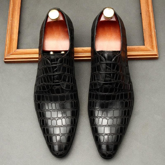 Men Dress Shoes - Wild Leather Shoes - LeStyleParfait Kenya