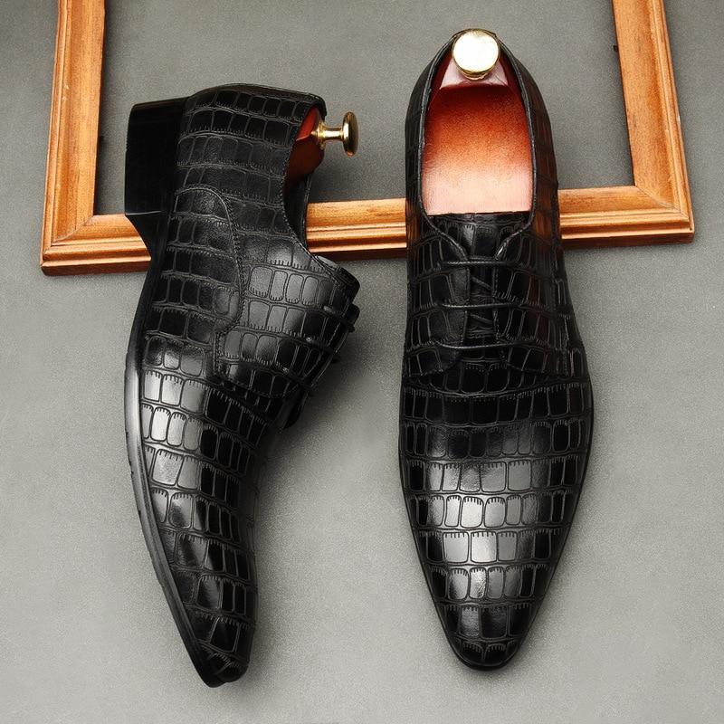 Men Dress Shoes - Wild Leather Shoes - LeStyleParfait Kenya