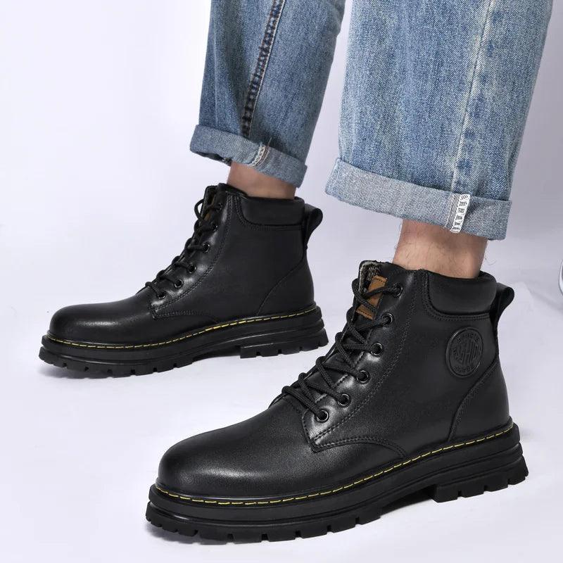 Men's Boots - Genuine Leather Ankle Boots - LeStyleParfait Kenya