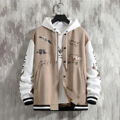 Men's Casual Baseball Jacket - Varsity Jacket - LeStyleParfait