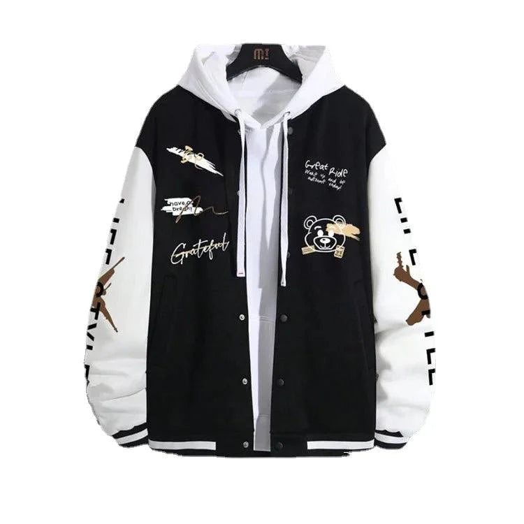 Men's Casual Baseball Jacket - Varsity Jacket - LeStyleParfait