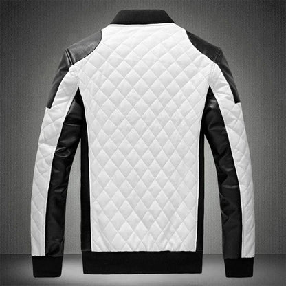 Men's Casual Motorcycle Leather Jacket - Leather Jacket - LeStyleParfait