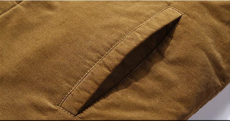 West Louis Men's Fleece Lining Corduroy Winter Jacket Fleece Warm Corduroy  Coat (Gray, X-Small) : : Fashion