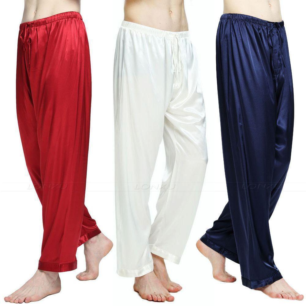 Buy Mens Pajamas Silk Satin Pyjamas Sleepwear Pants at LeStyleParfait Kenya