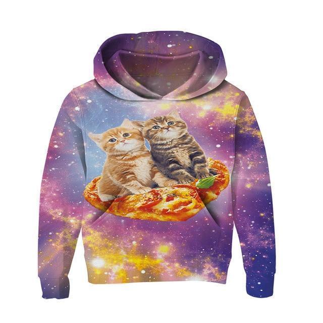 Meow 3D Kids Hoodies UNISEX - Kids Hoodies - LeStyleParfait