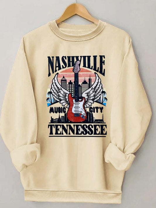 Nashville Printed Women Sweatshirt - Women Sweatshirt - LeStyleParfait