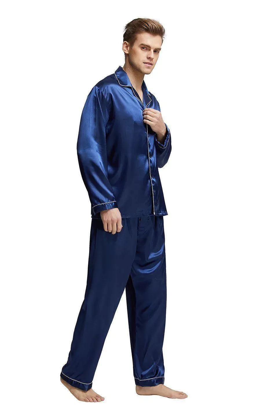 Never Lonely Men Pajama Set - Pajama Pant Set - LeStyleParfait