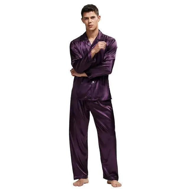 Never Lonely Men Pajama Set - Pajama Pant Set - LeStyleParfait