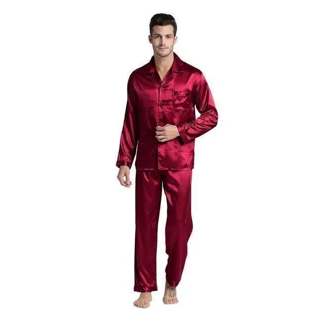 Never Lonely Men Pajama Set - Pajama Pant Set - LeStyleParfait