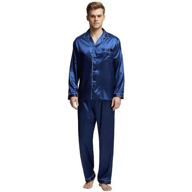 Never Lonely Men Pajama Set - Pajama Pant Set - LeStyleParfait