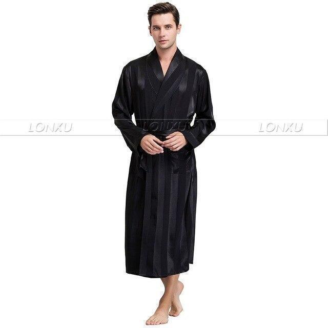 Night Games Men Striped Nightgown - Nightgown - LeStyleParfait