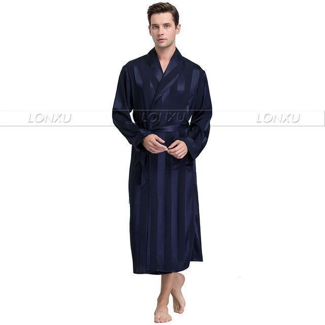 Night Games Men Striped Nightgown - Nightgown - LeStyleParfait