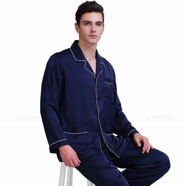 Night To Remember Silk Pajama Set - Pajama Pant Set - LeStyleParfait