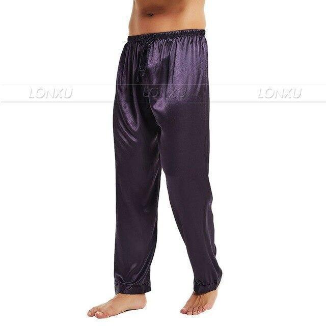 Not Too Easy Men Silk Pajama Pants - Pajama Pants - LeStyleParfait