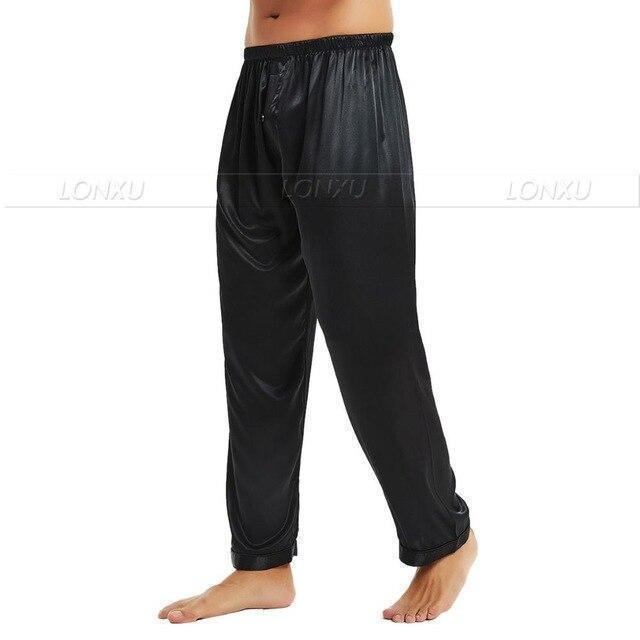 Not Too Easy Men Silk Pajama Pants - Pajama Pants - LeStyleParfait